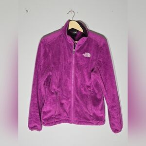 The North Face Vibrant Purple Fleece Jacket - Size Medium